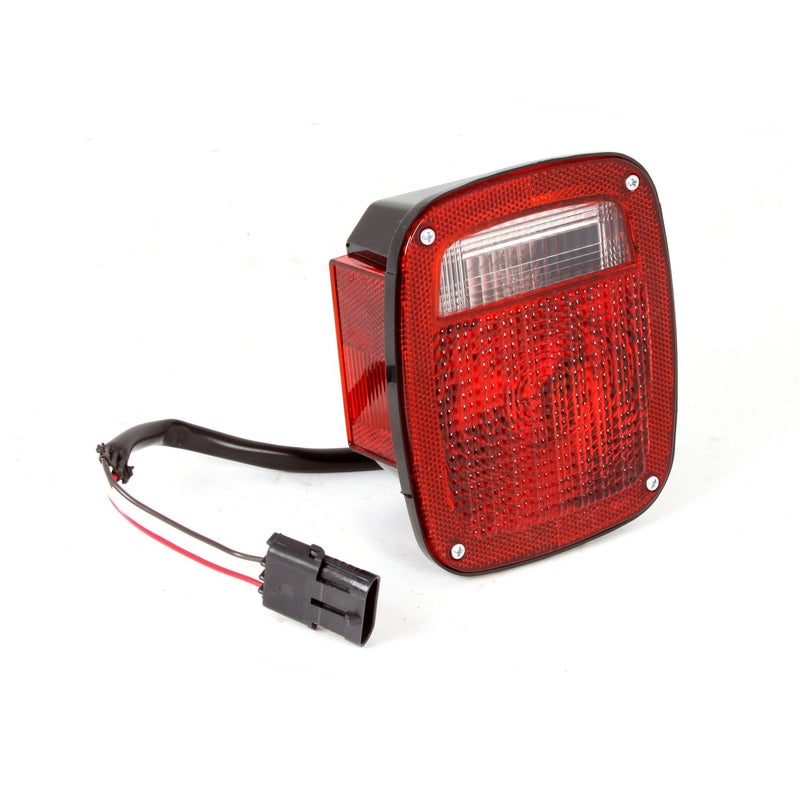Omix | 12403.48 | Tail Light Assembly, Right, Black Housing | OE Reference: 56018648AC | Fits 1998-2006 Jeep Wrangler TJ